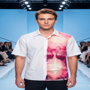 REF: C9  - CAMISA HOMBRE PINTADA FLAMINGO XL